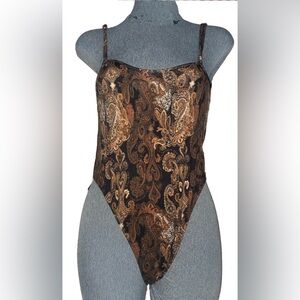 Paisley Print Bodysuit